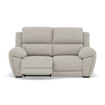 Echo 2 Seater Recliner Sofa - 2 Seater 2 Power Recliners Lumber Support Fabric - Power With Power Headrest Footrest Lumbar & USB 2 Seater Sofas Sterling Home 1 FAB-MIL-104 OYSTER