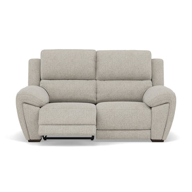 Echo 2 Seater Recliner Sofa - 2 Seater 2 Power Recliners Lumber Support Fabric - Power With Power Headrest Footrest Lumbar & USB 2 Seater Sofas Sterling Home 1 FAB-MIL-104 OYSTER