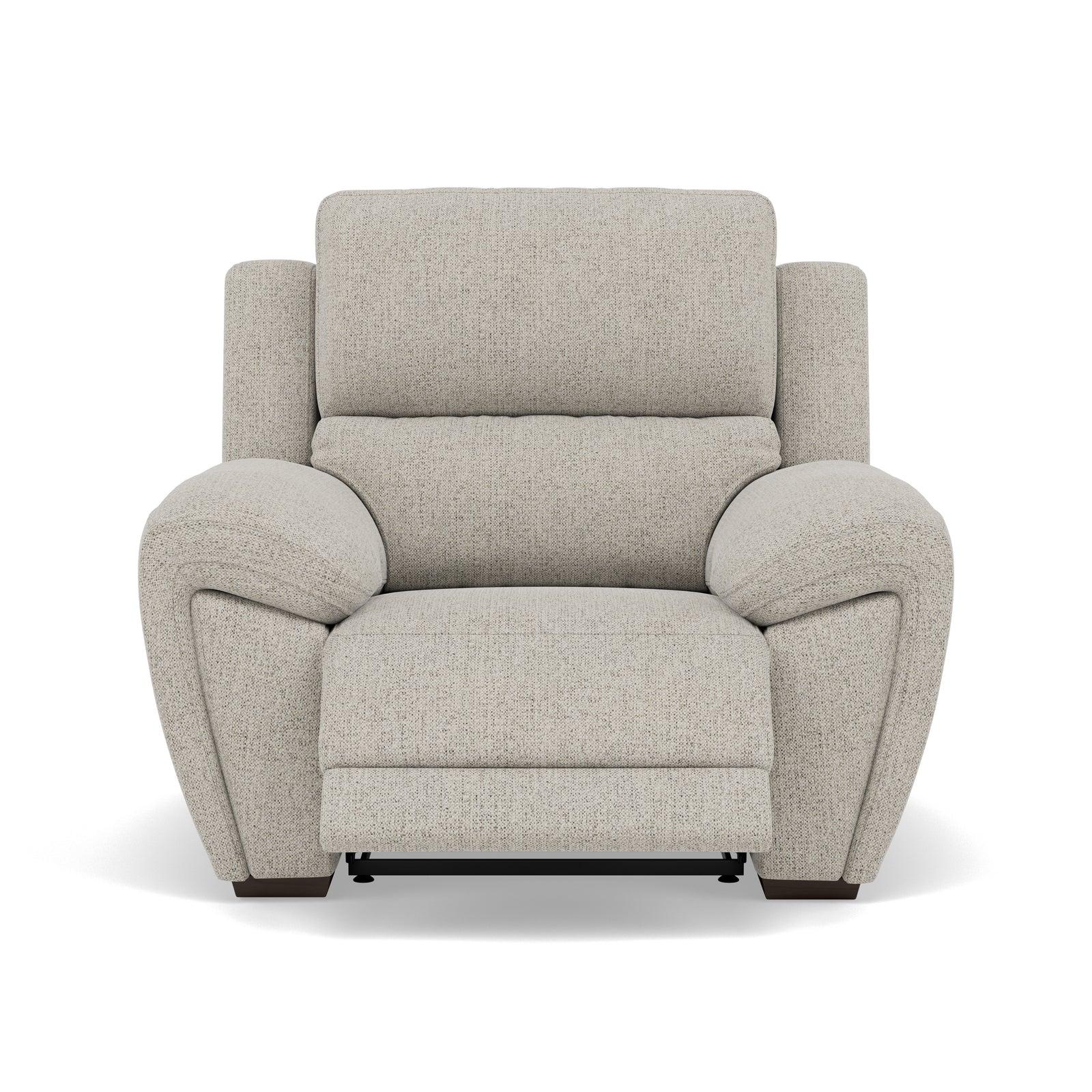 Echo Recliner Armchair - Power Recliner Chair Lumber Support Fabric - Power With Power Headrest Footrest Lumbar & USB Sterling Home 1 FAB-MIL-104 OYSTER
