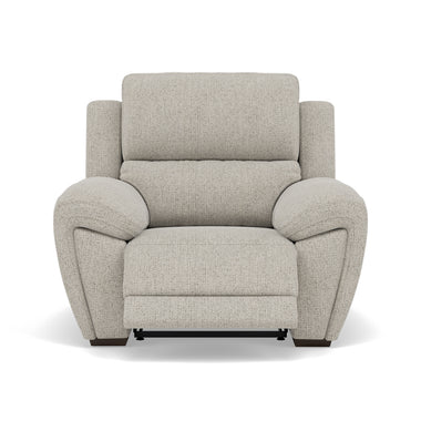 Echo Recliner Armchair - Power Recliner Chair Lumber Support Fabric - Power With Power Headrest Footrest Lumbar & USB Sterling Home 1 FAB-MIL-104 OYSTER