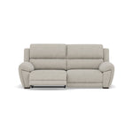 Echo 3 Seater Recliner Sofa - 2.5 Seater Sofa 2 Power Recliners Lumber Support Fabric - Power With Power Headrest Footrest Lumbar & USB 3 Seater Sofas Sterling Home 1 FAB-MIL-104 OYSTER