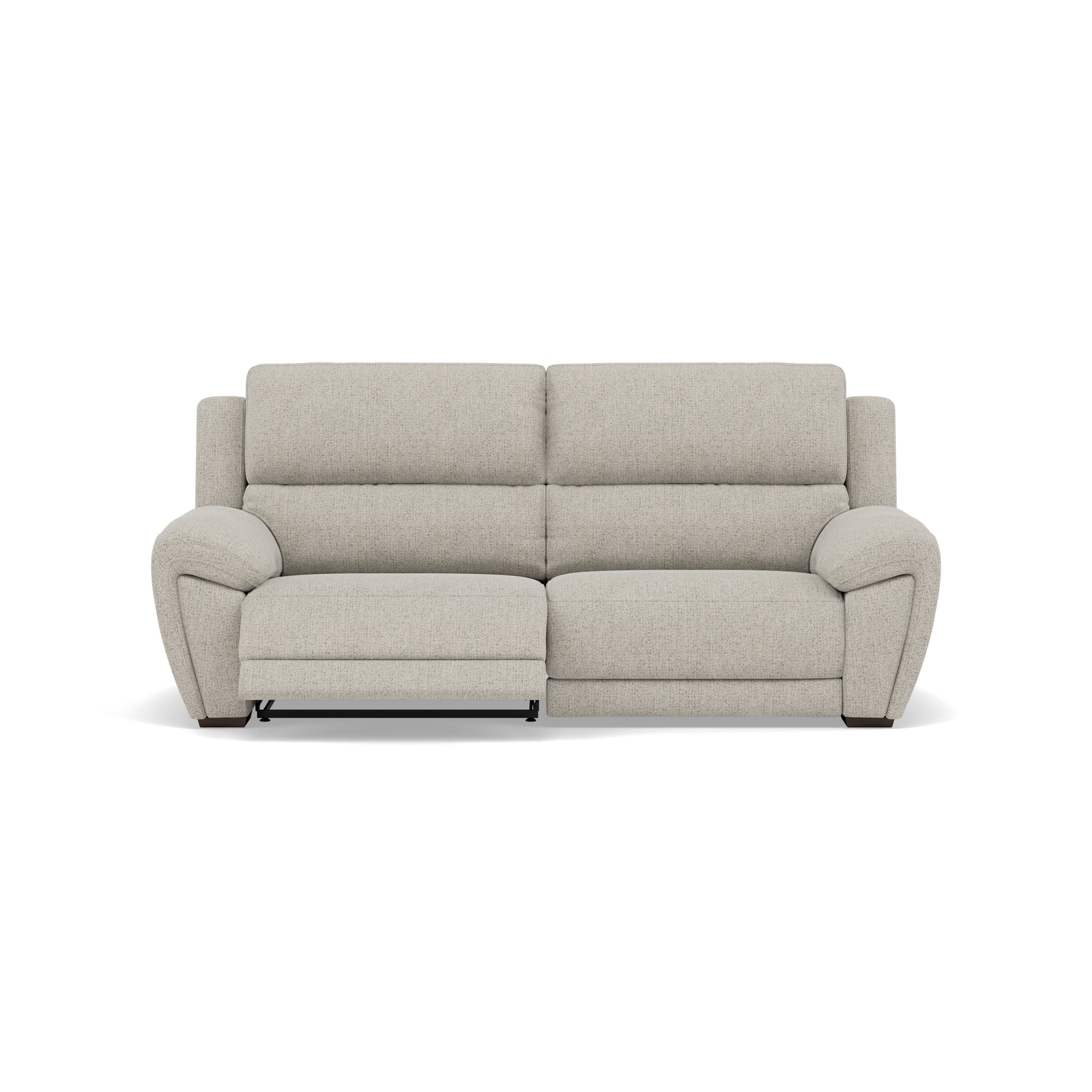 Echo 3 Seater Recliner Sofa - 2.5 Seater Sofa 2 Power Recliners Fabric - Power Recliner Power Footrest Headrest & USB 3 Seater Sofas Sterling Home 1 FAB-MIL-104 OYSTER