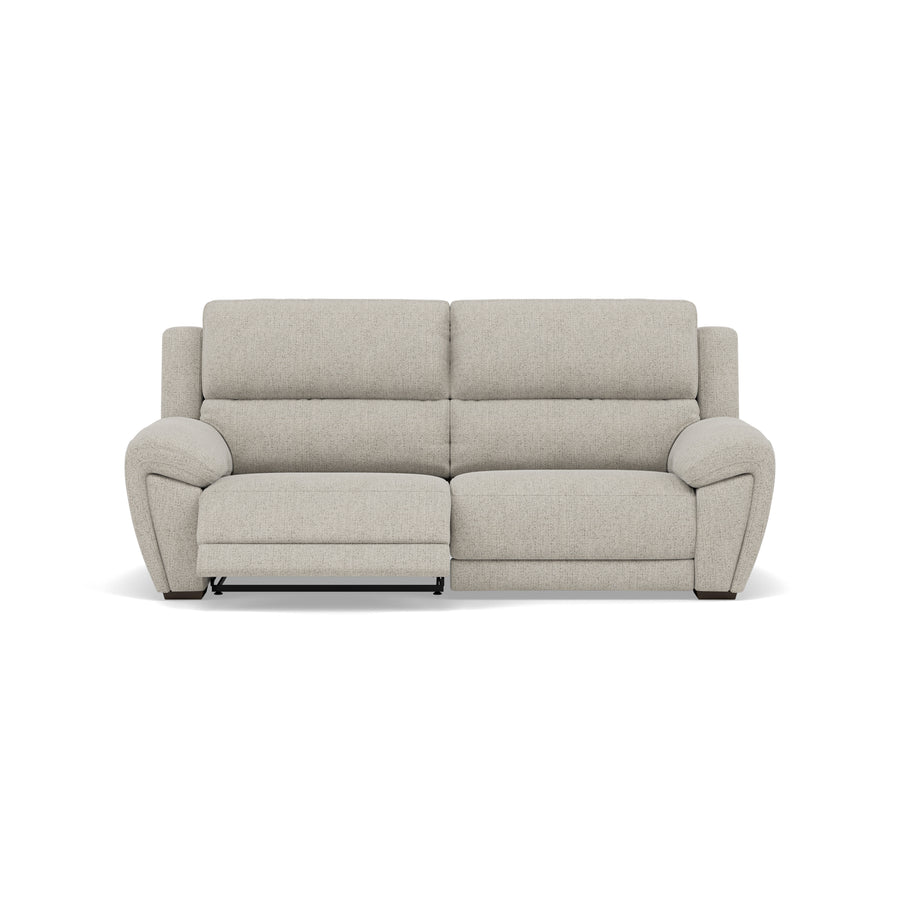 Echo 3 Seater Recliner Sofa - 2.5 Seater Sofa 2 Power Recliners Fabric - Power Recliner with USB 3 Seater Sofas Sterling Home 1 FAB-MIL-104 OYSTER