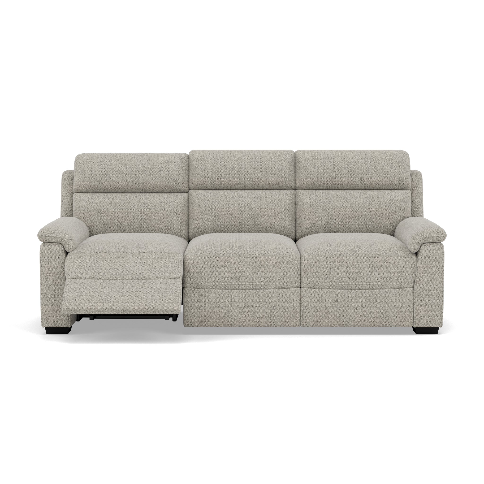 Eldon 3 Seater Power Recliner - 2.5 Seater Sofa 2 Power Recliners Fabric - Power Recliner Power Footrest Headrest & USB 3 Seater Sofas Sterling Home 3 FAB-MIL-105 IRON