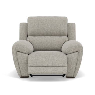 Echo Recliner Armchair - Power Recliner Chair Lumber Support Fabric - Power With Power Headrest Footrest Lumbar & USB Sterling Home 3 FAB-MIL-105 IRON