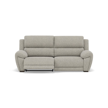 Echo 3 Seater Recliner Sofa - 2.5 Seater Sofa 2 Power Recliners Lumber Support Fabric - Power With Power Headrest Footrest Lumbar & USB 3 Seater Sofas Sterling Home 3 FAB-MIL-105 IRON
