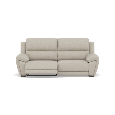 Echo 3 Seater Recliner Sofa - 2.5 Seater Sofa 2 Power Recliners Fabric - Power Recliner with USB 3 Seater Sofas Sterling Home 4 FAB-MIL-110 SAND