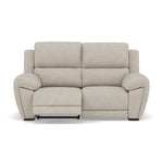 Echo 2 Seater Recliner Sofa - 2 Seater 2 Power Recliners Lumber Support Fabric - Power With Power Headrest Footrest Lumbar & USB 2 Seater Sofas Sterling Home 4 FAB-MIL-110 SAND