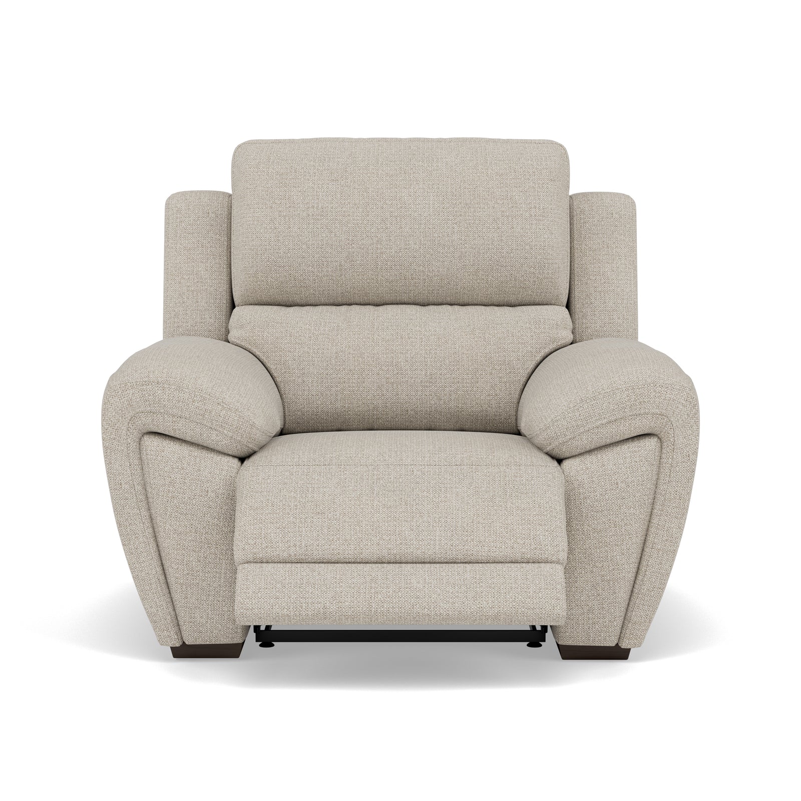 Echo Recliner Armchair - Power Recliner Chair Lumber Support Fabric - Power With Power Headrest Footrest Lumbar & USB Sterling Home 4 FAB-MIL-110 SAND