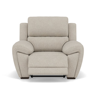 Echo Recliner Armchair - Power Recliner Chair Lumber Support Fabric - Power With Power Headrest Footrest Lumbar & USB Sterling Home 4 FAB-MIL-110 SAND
