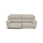 Echo 3 Seater Recliner Sofa - 2.5 Seater Sofa 2 Power Recliners Lumber Support Fabric - Power With Power Headrest Footrest Lumbar & USB 3 Seater Sofas Sterling Home 4 FAB-MIL-110 SAND