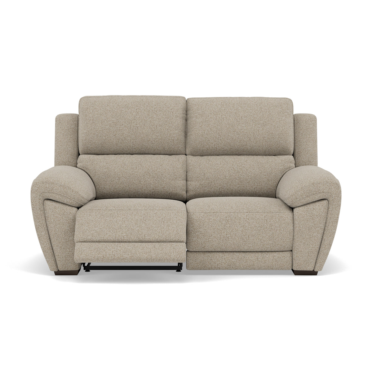 Echo 2 Seater Recliner Sofa - 2 Seater 2 Power Recliners Lumber Support Fabric - Power With Power Headrest Footrest Lumbar & USB 2 Seater Sofas Sterling Home 6 FAB-MIL-120 MINK
