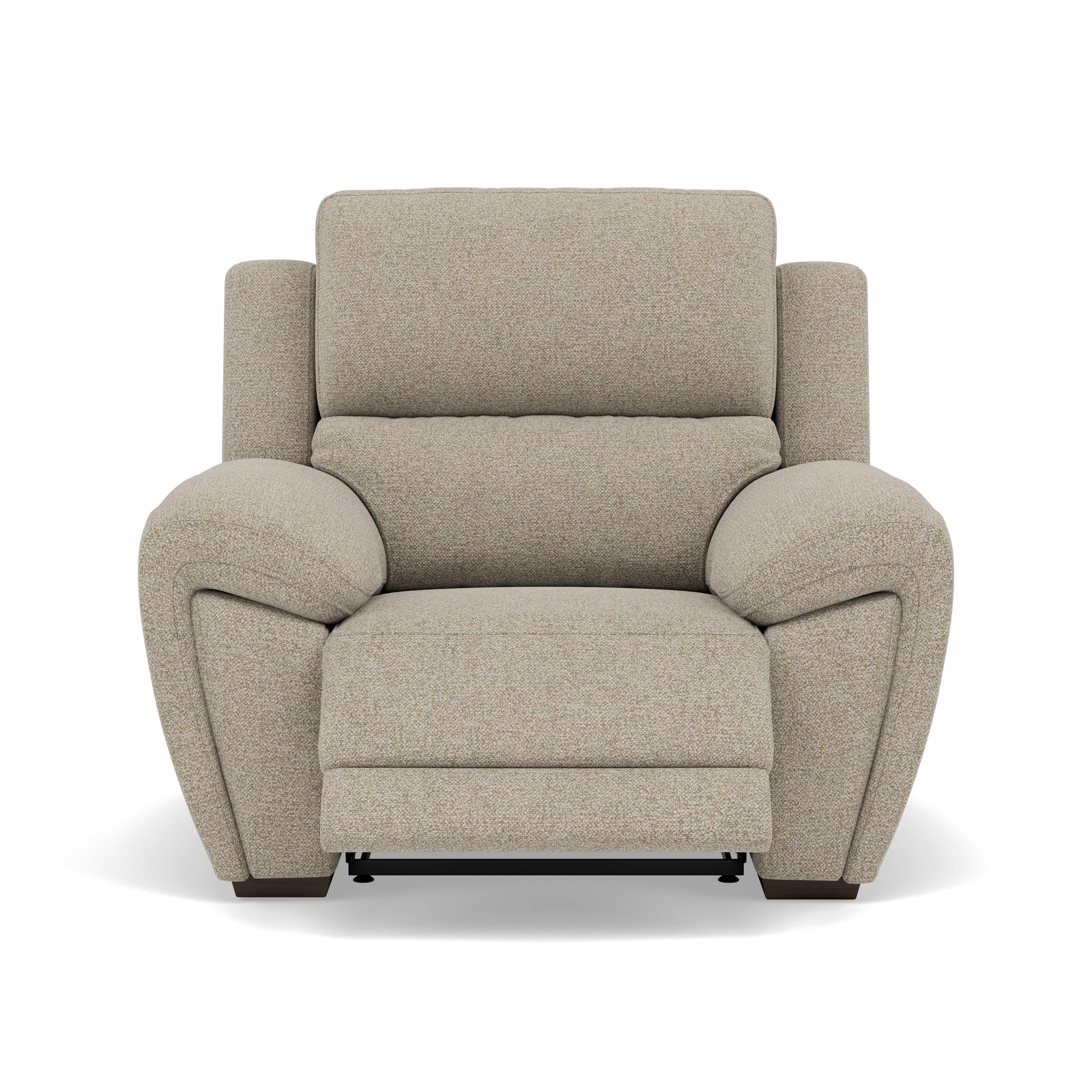 Echo Recliner Armchair - Power Recliner Chair Lumber Support Fabric - Power With Power Headrest Footrest Lumbar & USB Sterling Home 5 FAB-MIL-120 MINK