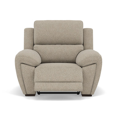 Echo Recliner Armchair - Power Recliner Chair Lumber Support Fabric - Power With Power Headrest Footrest Lumbar & USB Sterling Home 5 FAB-MIL-120 MINK