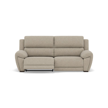 Echo 3 Seater Recliner Sofa - 2.5 Seater Sofa 2 Power Recliners Fabric - Power Recliner with USB 3 Seater Sofas Sterling Home 6 FAB-MIL-120 MINK