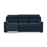Eldon 3 Seater Power Recliner - 2.5 Seater Sofa 2 Power Recliners Fabric - Power Recliner Power Footrest Headrest & USB 3 Seater Sofas Sterling Home 7 FAB-MIL-303 NAVY