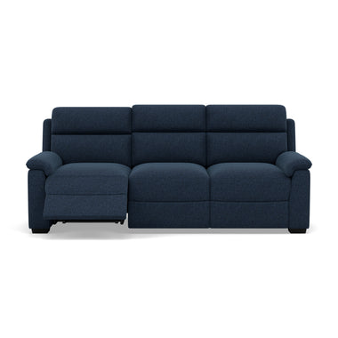 Eldon 3 Seater Power Recliner - 2.5 Seater Sofa 2 Power Recliners Fabric - Power Recliner with USB 3 Seater Sofas Sterling Home 7 FAB-MIL-303 NAVY