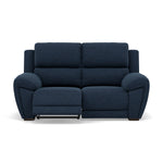 Echo 2 Seater Recliner Sofa - 2 Seater 2 Power Recliners Fabric - Power Recliner Power Footrest Headrest & USB 2 Seater Sofas Sterling Home 7 FAB-MIL-303 NAVY