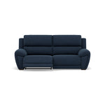 Echo 3 Seater Recliner Sofa - 2.5 Seater Sofa 2 Power Recliners Fabric - Power Recliner Power Footrest Headrest & USB 3 Seater Sofas Sterling Home 7 FAB-MIL-303 NAVY