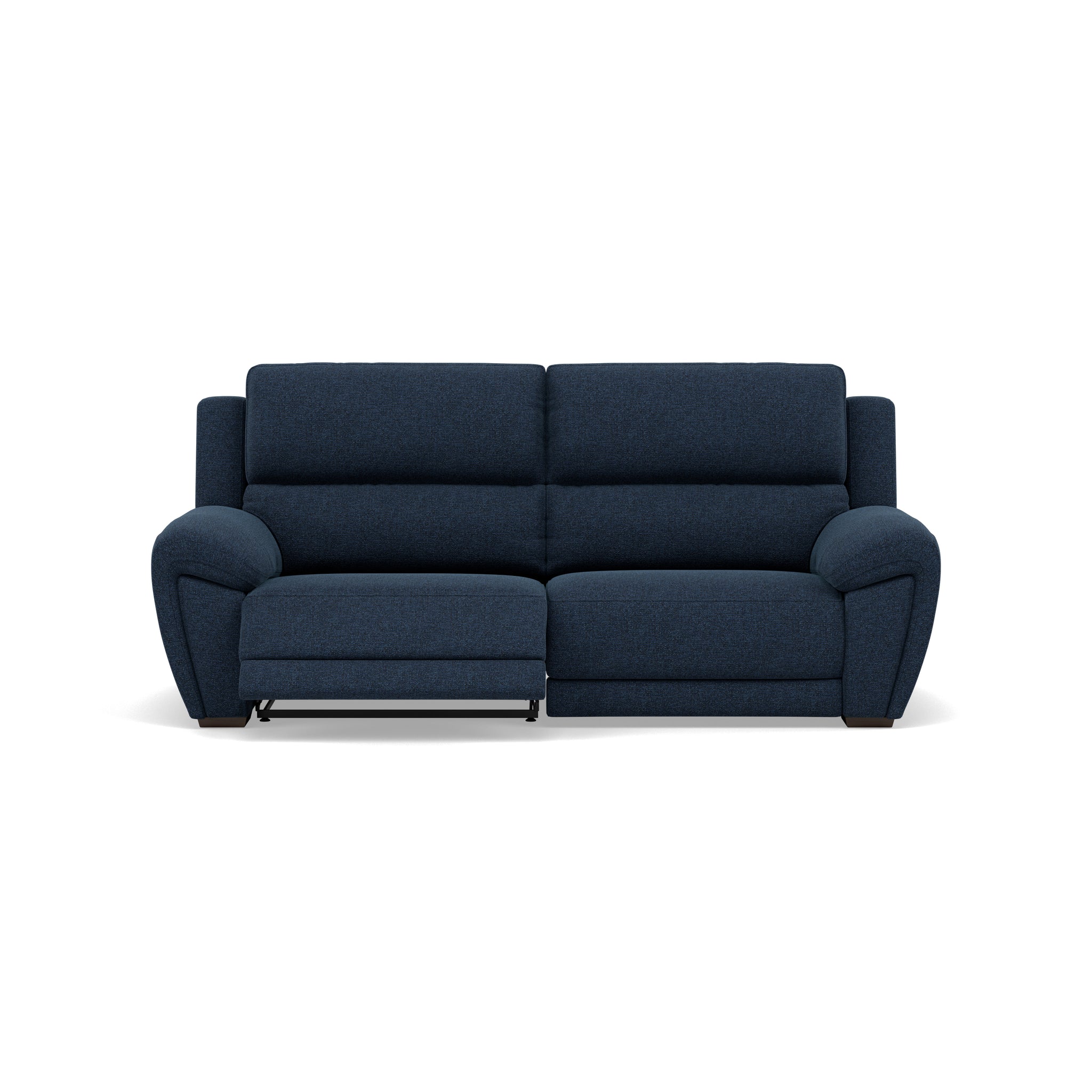 Echo 3 Seater Recliner Sofa - 2.5 Seater Sofa 2 Power Recliners Fabric - Power Recliner Power Footrest Headrest & USB 3 Seater Sofas Sterling Home 7 FAB-MIL-303 NAVY