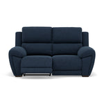 Echo 2 Seater Recliner Sofa - 2 Seater 2 Power Recliners Lumber Support Fabric - Power With Power Headrest Footrest Lumbar & USB 2 Seater Sofas Sterling Home 7 FAB-MIL-303 NAVY
