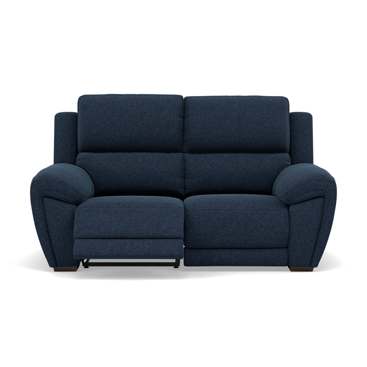 Echo 2 Seater Recliner Sofa - 2 Seater 2 Power Recliners Lumber Support Fabric - Power With Power Headrest Footrest Lumbar & USB 2 Seater Sofas Sterling Home 7 FAB-MIL-303 NAVY