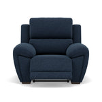 Echo Recliner Armchair - Power Recliner Chair Lumber Support Fabric - Power With Power Headrest Footrest Lumbar & USB Sterling Home 7 FAB-MIL-303 NAVY