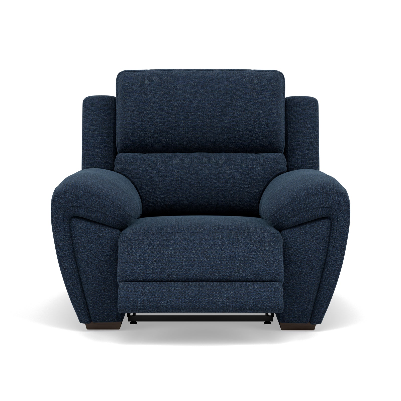 Echo Recliner Armchair - Power Recliner Chair Lumber Support Fabric - Power With Power Headrest Footrest Lumbar & USB Sterling Home 7 FAB-MIL-303 NAVY