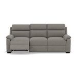 Eldon 3 Seater Power Recliner - 2.5 Seater Sofa 2 Power Recliners Fabric - Power Recliner Power Footrest Headrest & USB 3 Seater Sofas Sterling Home 5 FAB-MIL-451 PEWTER