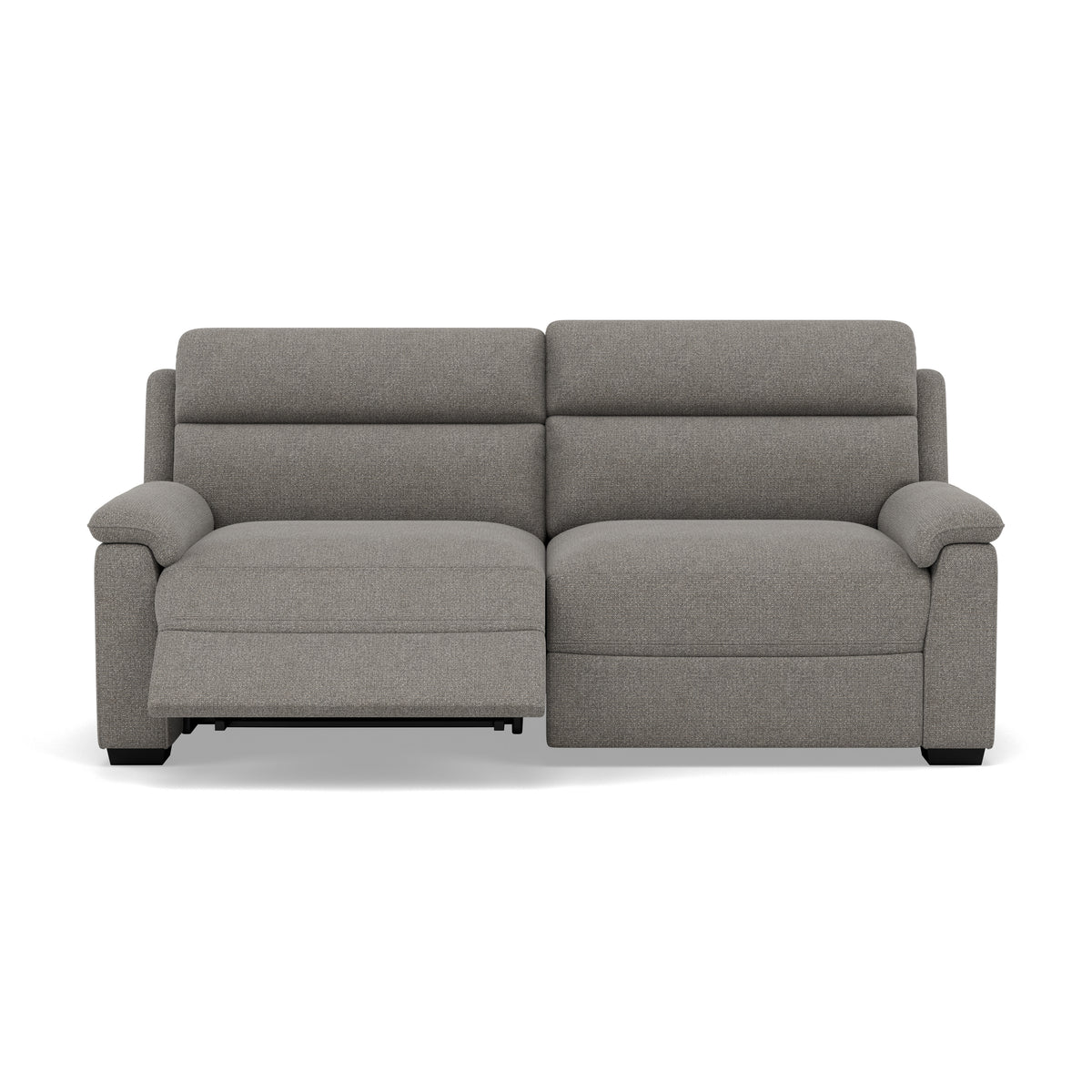 Eldon 3 Seater Power Recliner - 2.5 Seater Sofa 2 Power Recliners Fabric - Power Recliner Power Footrest Headrest & USB 3 Seater Sofas Sterling Home 5 FAB-MIL-451 PEWTER