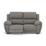 Echo 2 Seater Recliner Sofa - 2 Seater 2 Power Recliners Lumber Support Fabric - Power With Power Headrest Footrest Lumbar & USB 2 Seater Sofas Sterling Home 5 FAB-MIL-451 PEWTER