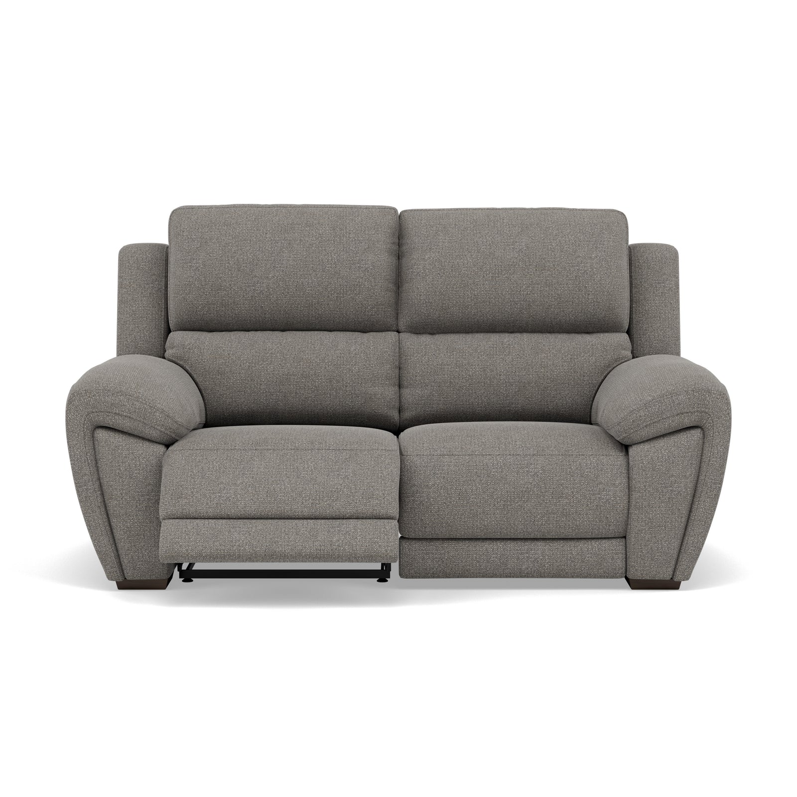 Echo 2 Seater Recliner Sofa - 2 Seater 2 Power Recliners Lumber Support Fabric - Power With Power Headrest Footrest Lumbar & USB 2 Seater Sofas Sterling Home 5 FAB-MIL-451 PEWTER