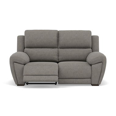 Echo 2 Seater Recliner Sofa - 2 Seater 2 Power Recliners Lumber Support Fabric - Power With Power Headrest Footrest Lumbar & USB 2 Seater Sofas Sterling Home 5 FAB-MIL-451 PEWTER