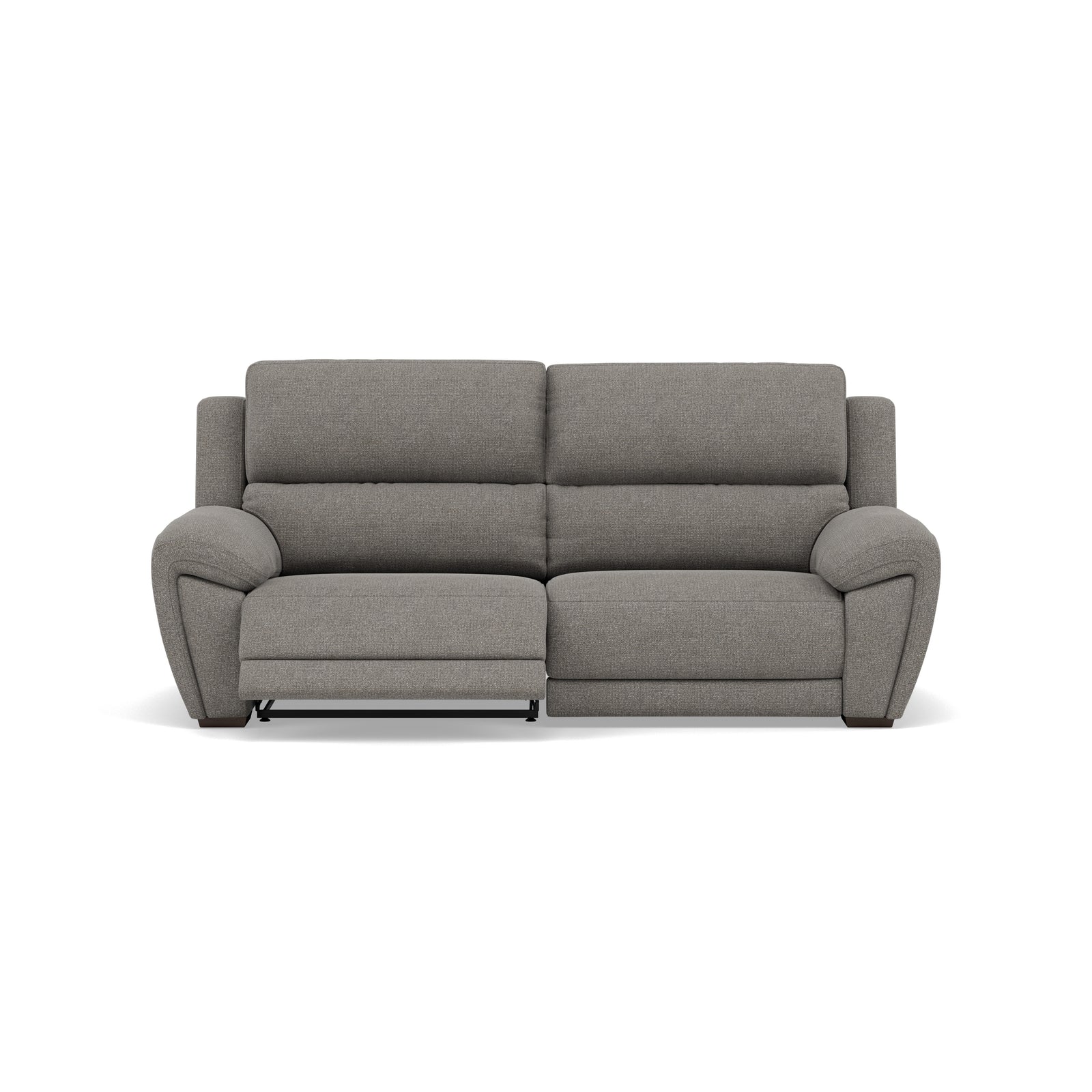 Echo 3 Seater Recliner Sofa - 2.5 Seater Sofa 2 Power Recliners Lumber Support Fabric - Power With Power Headrest Footrest Lumbar & USB 3 Seater Sofas Sterling Home 5 FAB-MIL-451 PEWTER