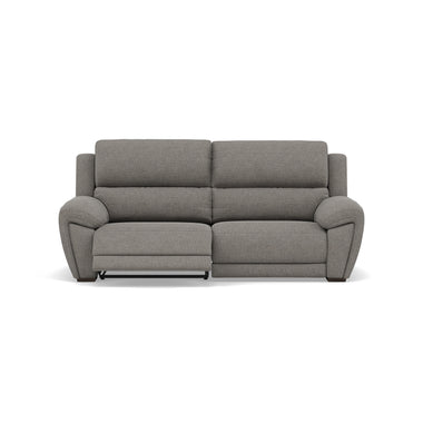 Echo 3 Seater Recliner Sofa - 2.5 Seater Sofa 2 Power Recliners Lumber Support Fabric - Power With Power Headrest Footrest Lumbar & USB 3 Seater Sofas Sterling Home 5 FAB-MIL-451 PEWTER