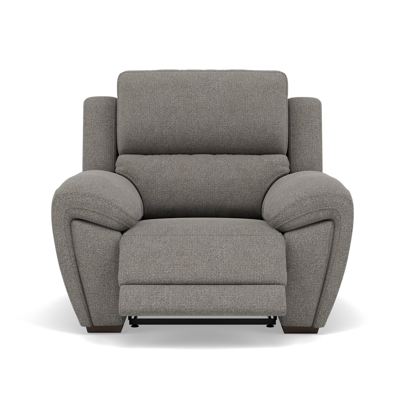Echo Recliner Armchair - Power Recliner Chair Lumber Support Fabric - Power With Power Headrest Footrest Lumbar & USB Sterling Home 6 FAB-MIL-451 PEWTER