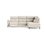 Loma Large Corner Sofa - Combination 2 Right Terminal with 2.5 Left Power 2 Pieces Fabric - Right Hand Facing - Power Recliner with USB Corner Sofas Sterling Home 3 FAB-NTS - 01 CREAM