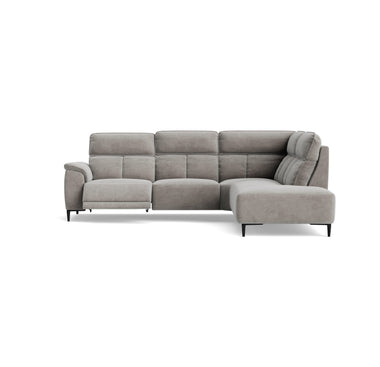 Loma Large Corner Sofa - Combination 2 Right Terminal with 2.5 Left Power 2 Pieces Fabric - Right Hand Facing - Power Recliner with USB Corner Sofas Sterling Home 1 FAB-NTS - 11 DOVE