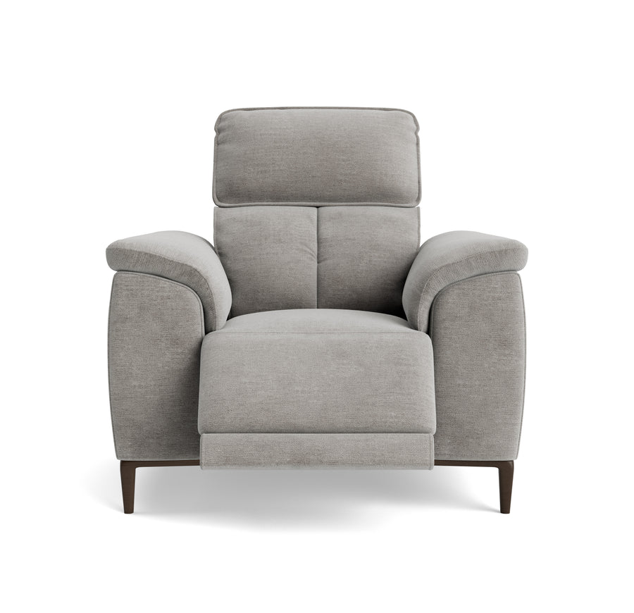 Loma Recliner Armchair - Power Recliner Chair USB Fabric - Power Recliner with USB Sterling Home 1 FAB-NTS - 11 DOVE