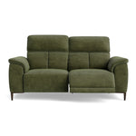 Loma Small 3 Seater Recliner Sofa - 2.5 Seater Sofa with 2 Power Recliners (Compact) USB Fabric - Power Recliner with USB Sterling Home 5 FAB-NTS - 16 OLIVE GREEN