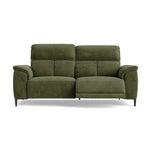 Loma 3 Seater Recliner Sofa - 2.5 Seater Sofa with 2 Power Recliners USB Fabric - Power Recliner with USB 3 Seater Sofas Sterling Home 5 FAB-NTS - 16 OLIVE GREEN