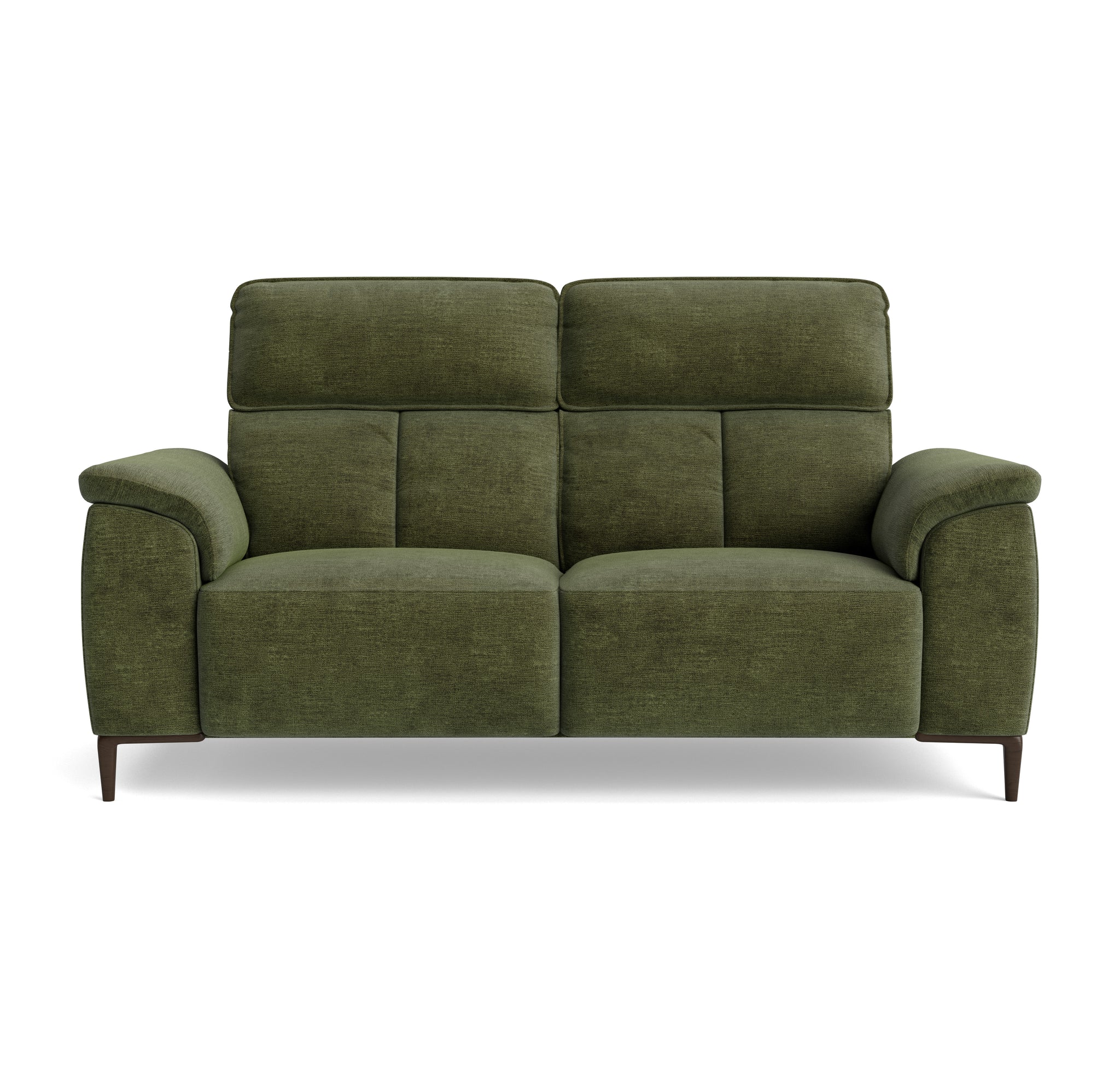 Loma Small 3 Seater Sofa - 2.5 Seater Sofa Compact Fabric 3 Seater Sofas Sterling Home 5 FAB-NTS - 16 OLIVE GREEN
