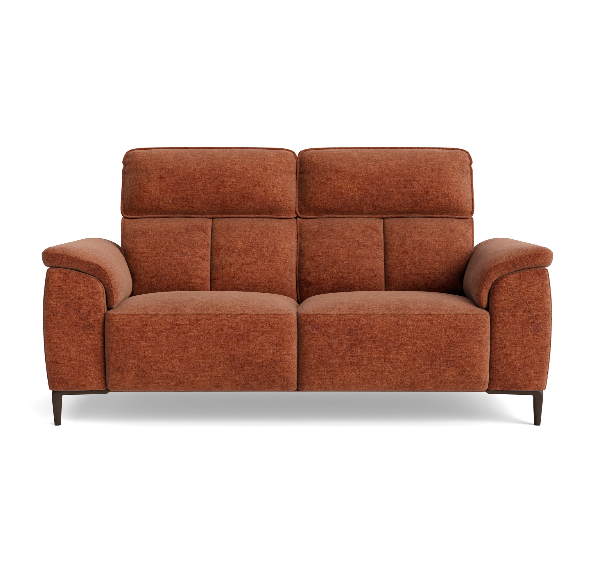 Loma Small 3 Seater Sofa - 2.5 Seater Sofa Compact Fabric 3 Seater Sofas Sterling Home 4 FAB-NTS - 17 TERRACOTTA