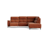 Loma Large Corner Sofa - Combination 2 Right Terminal with 2.5 Left Power 2 Pieces Fabric - Right Hand Facing - Power Recliner with USB Corner Sofas Sterling Home 4 FAB-NTS - 17 TERRACOTTA