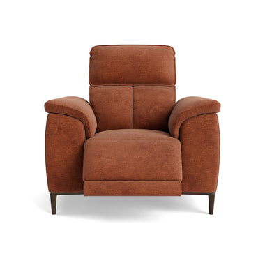 Loma Recliner Armchair - Power Recliner Chair USB Fabric - Power Recliner with USB Sterling Home 4 FAB-NTS - 17 TERRACOTTA
