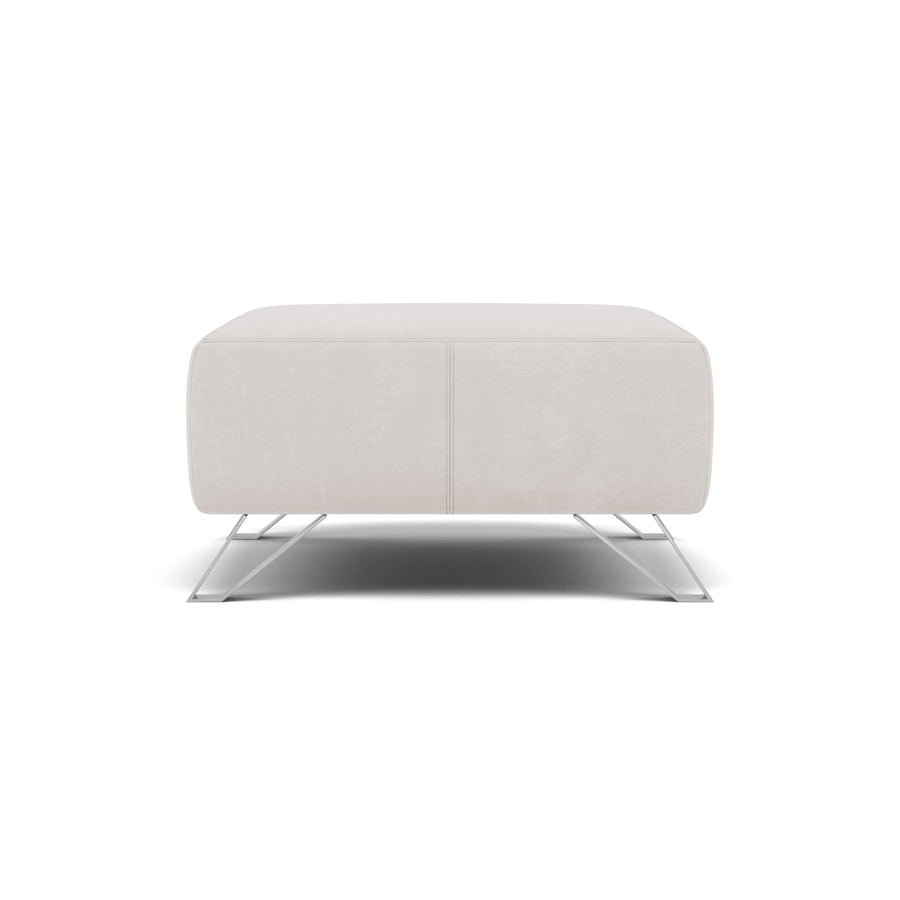 Nicoletti Puccini Footstool - Rectangular Stool ND Sterling Home 1 Flambe 4310-05 Ghiaccio