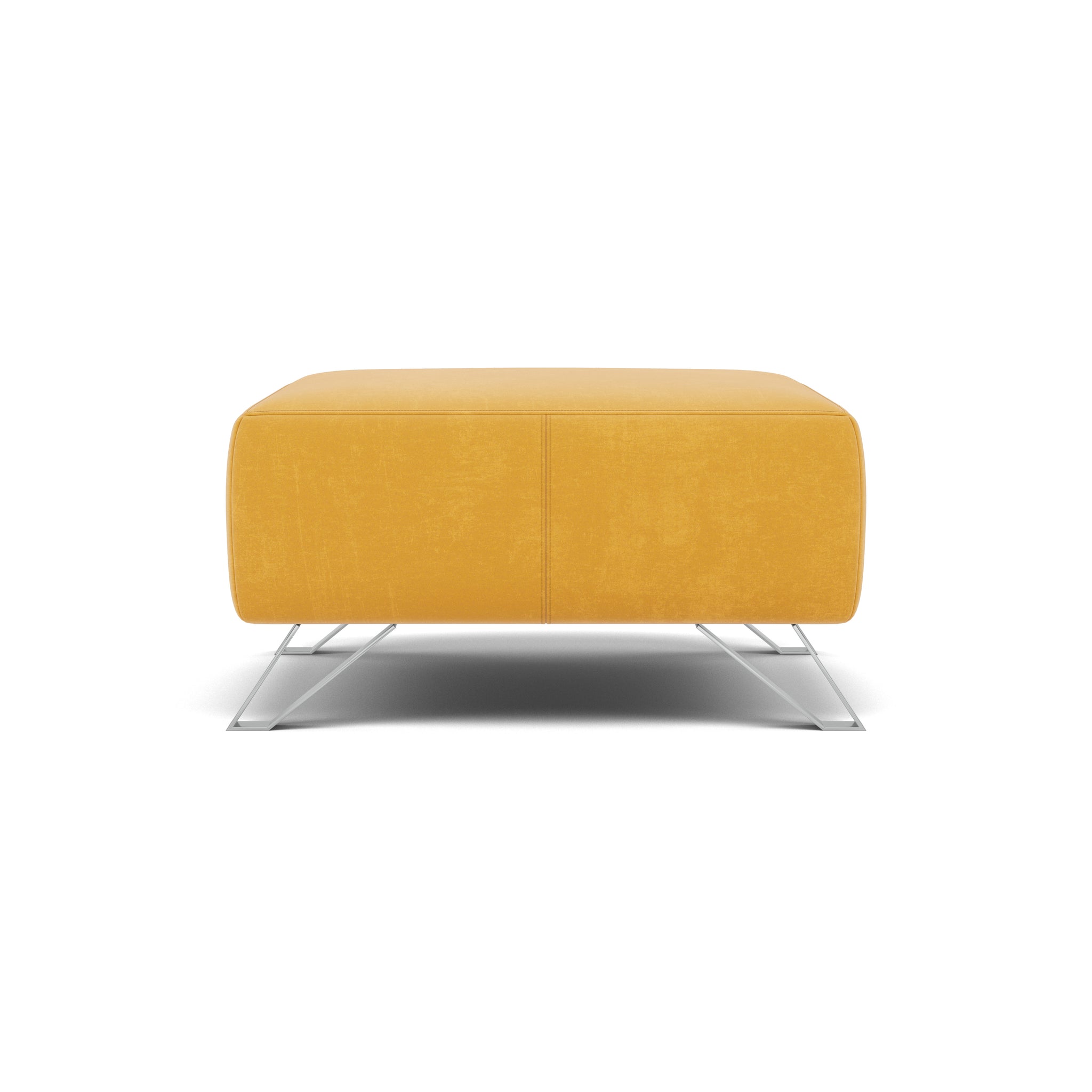 Nicoletti Puccini Footstool - Rectangular Stool ND Sterling Home 3 Flambe 4310-26 Ocra