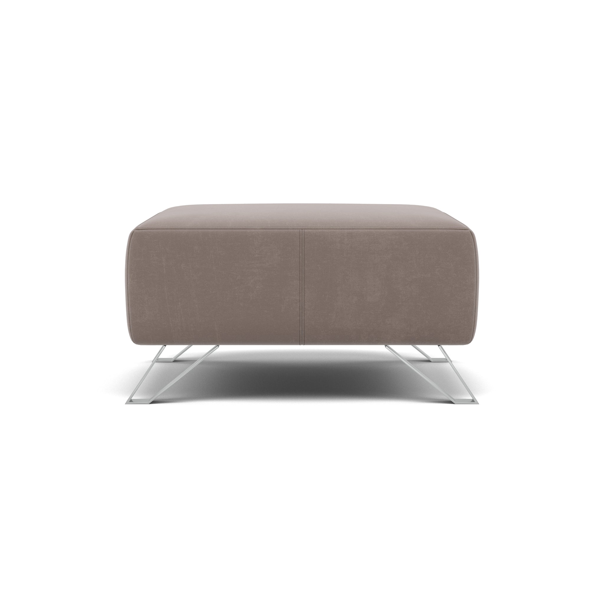 Nicoletti Puccini Footstool - Rectangular Stool ND Sterling Home 4 Flambe 4310-35 Tortora