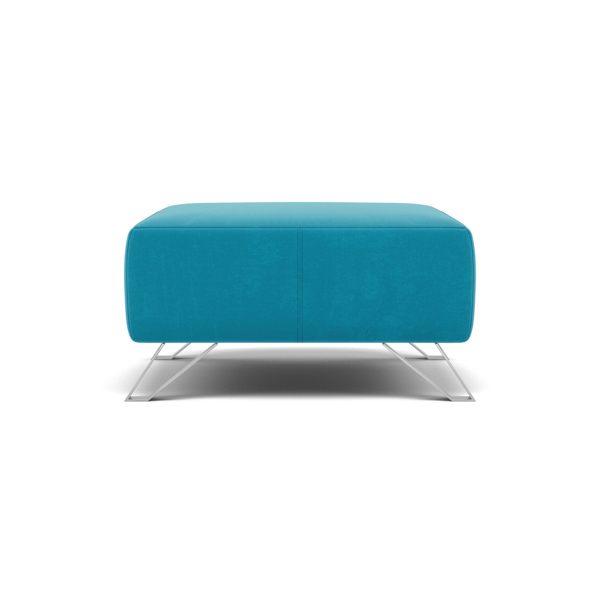 Nicoletti Puccini Footstool - Rectangular Stool ND Sterling Home 5 Flambe 4310-50 Turchese