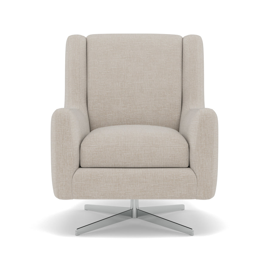Chilton Swivel Armchair - Swivel Accent Chair Fabric Armchairs Sterling Home 1 Kobe Smoke